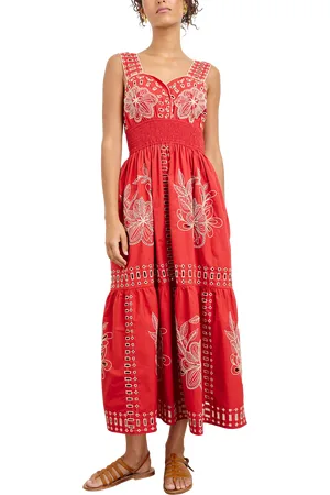 Rails Fawn Embroidered Midi Dress