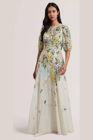 Ted Baker Arimza Puff Sleeve Maxi Dress