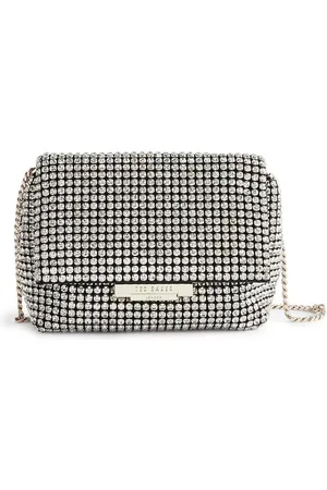 Ted Baker Gliters Crystal Embellished Mini Cross Body Bag, Silver
