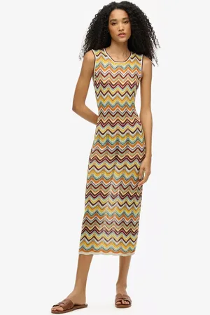 Superdry Zig Zag Knit Midi Dress