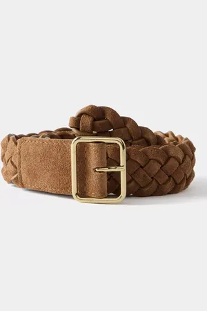 mint&berry Tan Suede Woven Belt