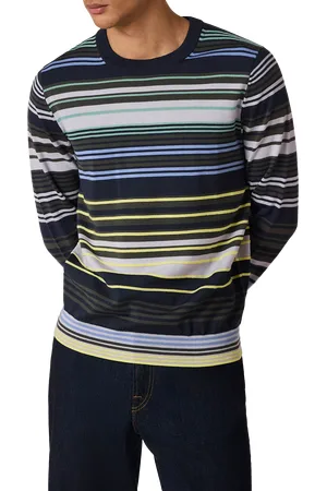 Paul Smith Merino Wool Stripe Crew Neck Jumper