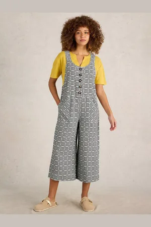 White Stuff Viola Linen Dungarees