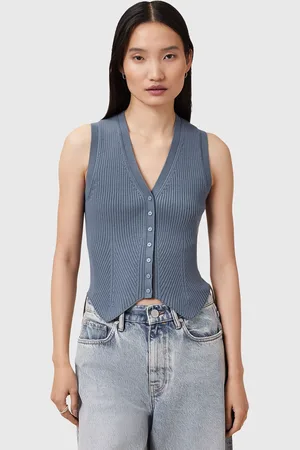 AllSaints Cruz Knitted Waistcoat