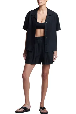 ASCENO The Zurich Pure Silk Shorts