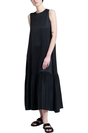 ASCENO Rhea Pure Silk Charmeuse Dress