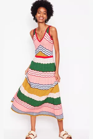 Boden V-Neck Knitted Maxi Dress