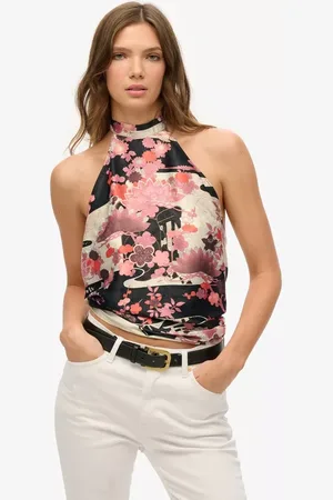 Superdry Floral Jacquard Halter Neck Top