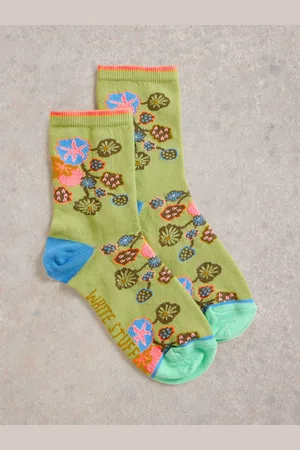 White Stuff Suki Floral Ankle Socks