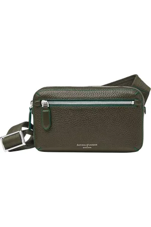 ASPINAL OF LONDON Compact Pebble Leather Reporter Bag