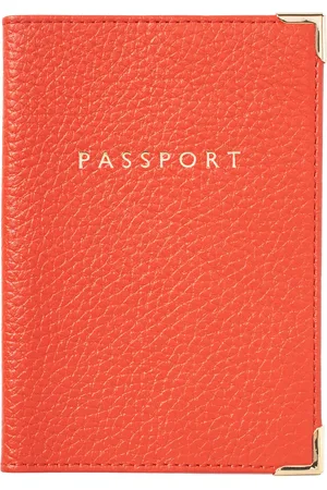 ASPINAL OF LONDON Pebble Leather Passport Cover