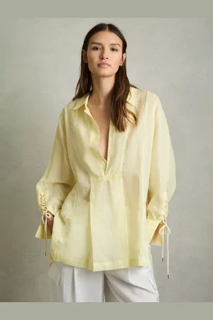 Reiss Talia Ramie Kaftan Shirt