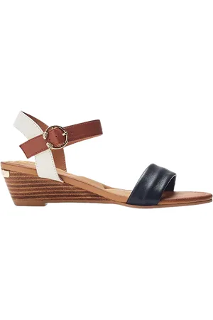 Moda In Pelle Mayapple Leather Wedge Heel Strappy Sandals