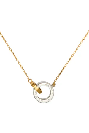 Kate Spade Cubic Zirconia Interlink Pendant Necklace