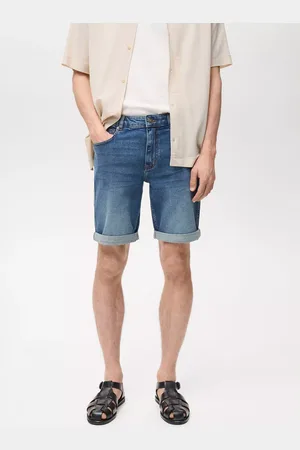 MANGO Rock Slim Fit Denim Shorts