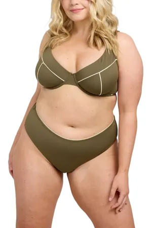 Oola Lingerie Tummy Control Mid-Rise Bikini Bottoms