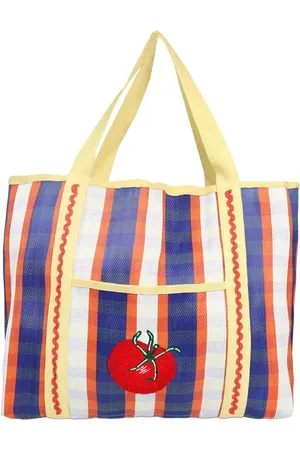 Talking Tables Tomato & Striped Print Recycled Tote Bag