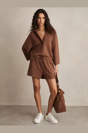 Reiss Jodie Polo Neck Oversized Sweatshirt