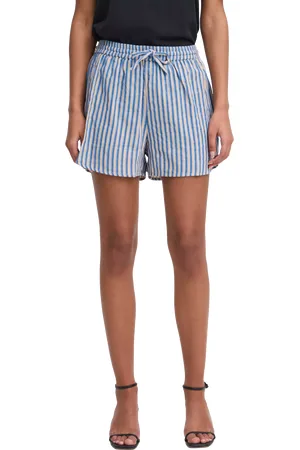 Ichi Foxa Stripe Beach Shorts