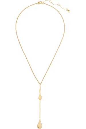 Kate Spade Cubic Zirconia Sculptural Drop Necklace