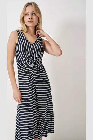 J.Crew Flora Stripe Twist Knot Dress