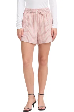 Ichi Foxa Stripe Beach Shorts