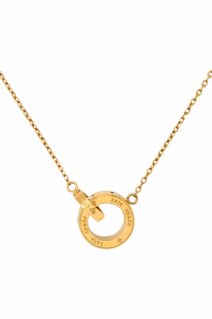 Kate Spade Cubic Zirconia Interlink Pendant Necklace