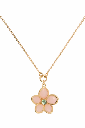 Kate Spade Pastel Petals Flower Pendant, Gold