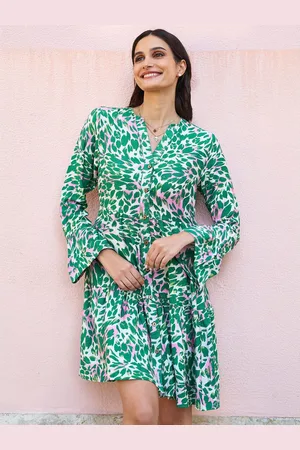Yumi Ikat Print Tunic Dress