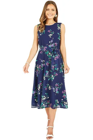 Yumi Floral Skater Midi Dress