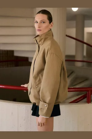 MANGO Way Gathered Hem Parka
