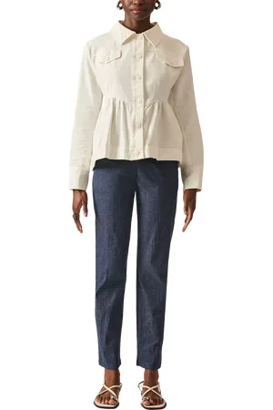 James Lakeland Peplum Denim Jacket