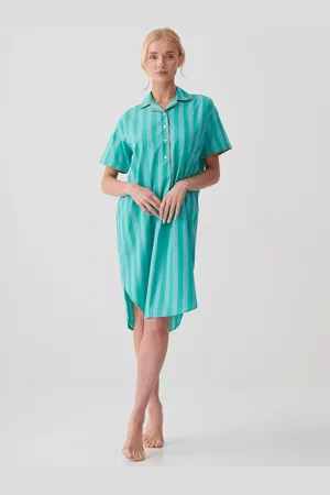 British Boxers New York Crisp Cotton Short Sleeve Nightshirt