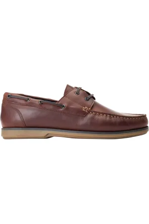 Base London Stern Leather Boat Shoes