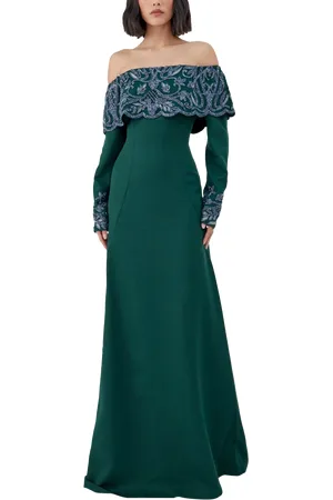 RAISHMA Maria Off-Shoulder Gown