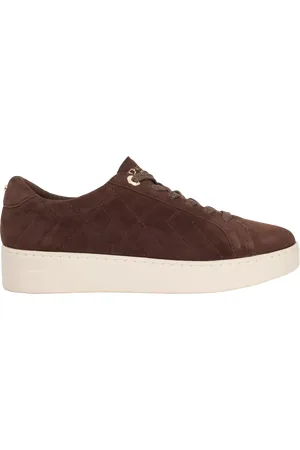 Dune Egent Suede Quilted Platform Lace Up Trainers