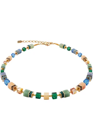 COEUR DE LION GeoCUBE® Precious Statement Necklace, Gold Spring