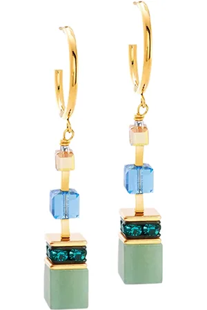 COEUR DE LION GeoCUBE® Precious Statement Earrings, Gold Spring