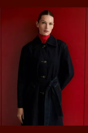 MANGO Amelia Denim Trench Coat