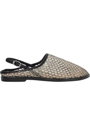 Dune Goss Mesh Slingback Mule Sandals