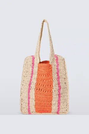John Lewis North/South Raffia Tote Bag