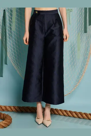 Sister Jane Bow Jacquard Cropped Trousers