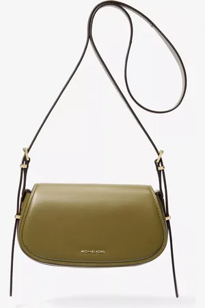 Michael Kors Lydia Leather Flap Over Cross Body Bag