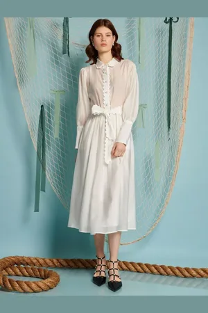 Sister Jane Skipper Ric Rac Trim Midi Dress