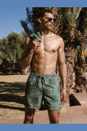 Chelsea Peers Palm Print Swim Shorts