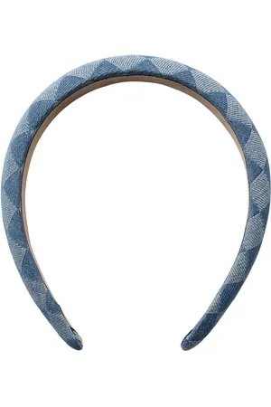 Numph Kyle Argyle Check Denim Headband