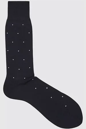 Reiss Mario Polka Dot Print Cotton Blend Socks