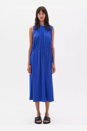 INWEAR Hiviera Sleeveless Drawstring Waist Midi Dress