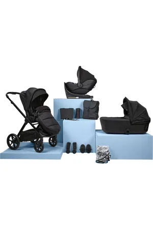 Bababing Raffi 2.0 Pushchair & Accessories with i-Size Hera Verto Spin Car Seat & ISOfix Car Seat Base Bundle, 12 Piece
