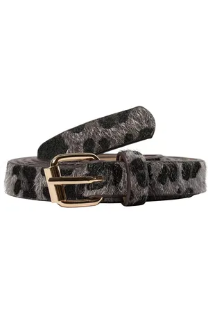 Numph Dash Animal Print Textured Belt
